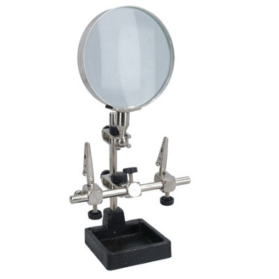 Helping Hands Free HD Magnifying Glass Clamp Soldering Iron (90x5mm) DIY at B&Q