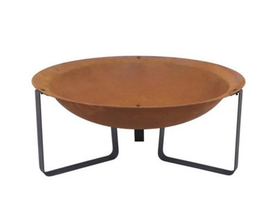 Helston Fire Pit with Stand, Fire Bowl