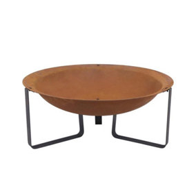 Helston Fire Pit with Stand, Fire Bowl