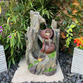 Hemlock Mains Power Water Feature With Cover
