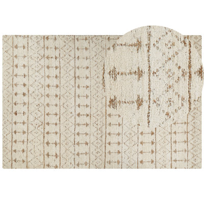 Hemp Area Rug 200 x 300 cm Beige SANAO