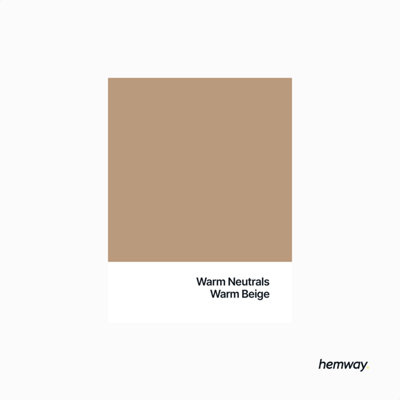 Hemway Chalk Based Furniture Paint Flat Matt Warm Beige 1L Shabby Chic, Chalky Finish, Interior, Walls, Wood, Quick Dry