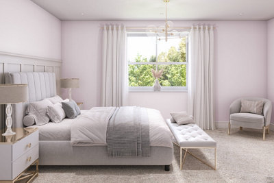 Hemway Chalk Based Furniture Paint Matt A5 Sample, Pink Mist, Peel ...