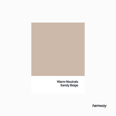 Hemway Chalk Paint Flat Matt Sandy Beige 1L Shabby Chic, Smooth Chalky Finish, Interior Furniture, Walls, Wood, Quick Dry