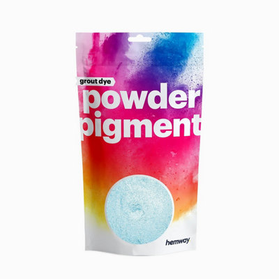Hemway Grout Powder Pigment Dye For Tile Grout & Epoxy Resin - Metallic Arctic Blue - 100g / 3.5oz