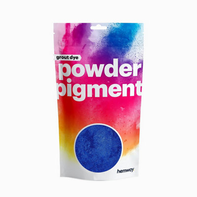 Hemway Grout Powder Pigment Dye For Tile Grout & Epoxy Resin - Metallic Sapphire Blue - 100g / 3.5oz