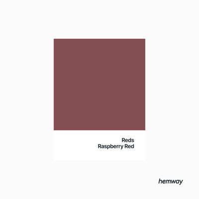 Hemway Interior Paint Matt Acrylic Raspberry Red 2.5L Tin Durable ...