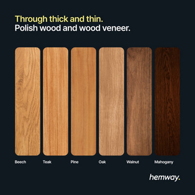 Hemway Premium Natural Beeswax Clear Furniture Wax Polish 200ml / 6.8fl oz, Polish and Protect Modern & Antique Wood & Furniture