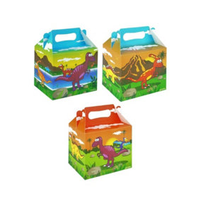 Henbrandt Dinosaur Lunch Box (Pack of 12) Multicoloured (One Size)