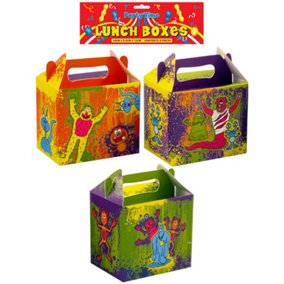 Henbrandt Monster Lunch Box (Pack of 6) Multicoloured (One Size)