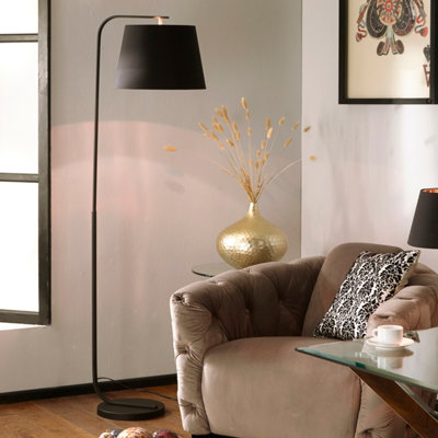 Black contemporary 2024 floor lamp