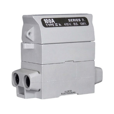 Henley 54132-04 Series 7 House Service Cut Out Fuseholder & Carrier (Less Fuse)