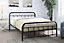 Henley Black Victorian Style Metal Small Double Bed Frame 4ft