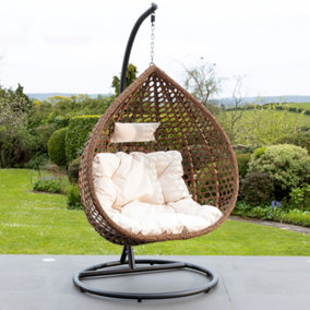Henley Swing Egg Pod Chair - Cream