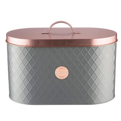 Henrik Storage Bread Bin With Copper Lid