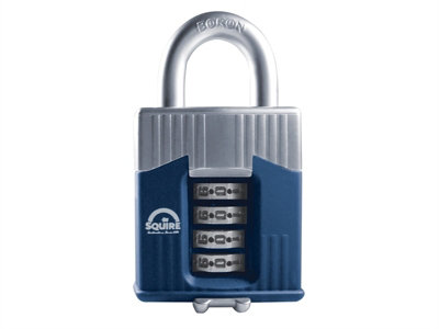 Henry Squire Closed Shackle Padlock – Boron Alloy Shackle, 55mm – High Security For Sheds, Garages, Toolboxes