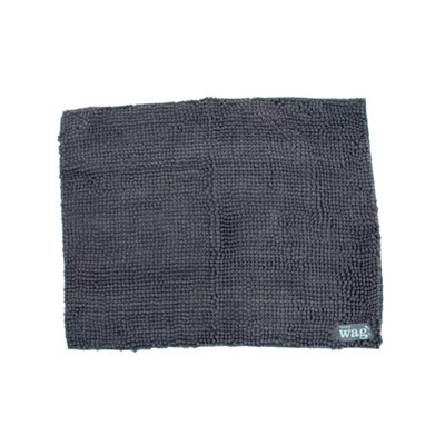 Henry Wag Noodles Microfibre Dog Mat Grey/Blue (L)