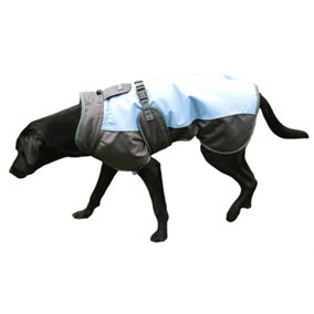 Henry Wag Waterproof Dog Coat Blue/Grey (Extra Large)