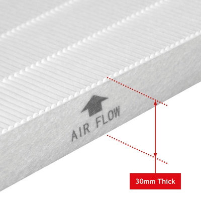 115115 Filtro HEPA di Ricambio per purificatore d'Aria Winix PlasmaWave C535 5300 5300-2 5500 5500-2 6300 6300-2 P300 AM90 9000 5000 5000B C909 9800. 4 filtri HEPA H13