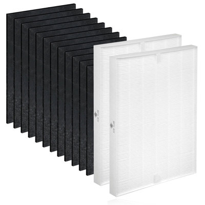 115115 Filtri HEPA di ricambio A per purificatore d'aria Winix PlasmaWave C535 5300 5300-2 6300 6300-2 P300 AM90 C909 9800, 3 filtri True HEPA misura 21 + 3 prefiltri a carbone attivo