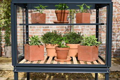 Herb House - Aluminium/Glass - L80 x W55 x H93 cm - Anthracite - 3