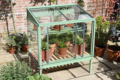 Herb House - Aluminium/Glass - L80 x W55 x H93 cm - Cotswold Green - 3