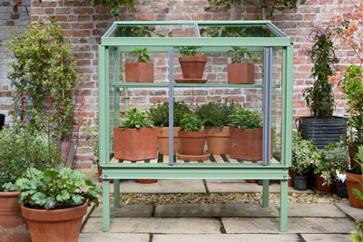 Herb House - Aluminium/Glass - L80 x W55 x H93 cm - Cotswold Green - 4