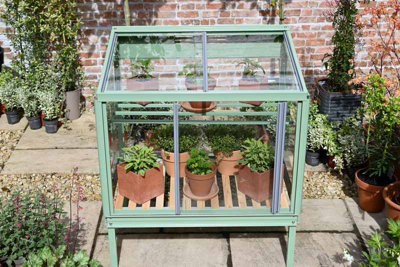 Herb House - Aluminium/Glass - L80 x W55 x H93 cm - Cotswold Green - 5
