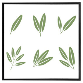Herbs (Picutre Frame) / 30x30" / Brown