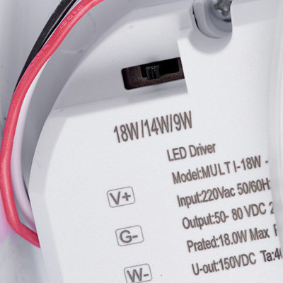 Hero Dimmable 18W LED Round Flush Light Gloss White with Emergency & Sensor 150Ã‹Å¡ detection angle, IP65