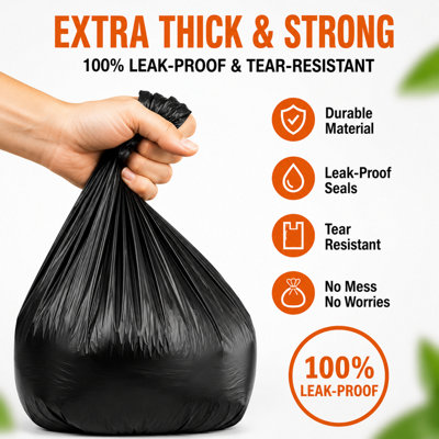 Hero Dog Poo Bags with Easy Tie Handles 200 Bags x 24 Packs 4,800 Extra ...