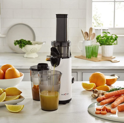 Heroshi Cold Press Fruit and Vegetable Juicer H36.5 x W9.5 x D9.5cm DIY at B Q