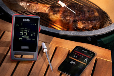 HerQs Easy BBQ Smart Thermometer Food Probes 