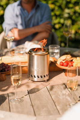 HerQs Smokeless FirePit Mini -smokeless firepit for small outdoor