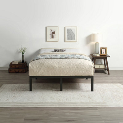 Low platform store king bed frame