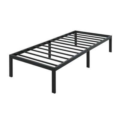 Hertford Modern Low Platform Black Single Metal Bed Frame