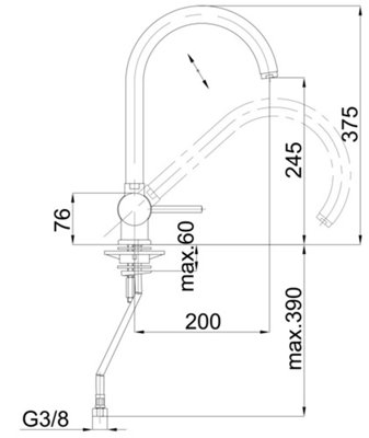 Herz-Unitas FRESH f22 Rotate Sink Mixer