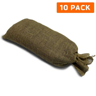 Hessian HEAVY DUTY Sandbag with Tie String - Industrial Grade Thick ...