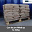 Hessian HEAVY DUTY Sandbag with Tie String - Industrial Grade Thick Hessian Fabric with Reinforced Stitching