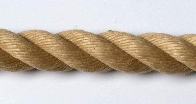 Hessian Jute Natural Rope Twisted Braided Decking Garden Boating Sash ...
