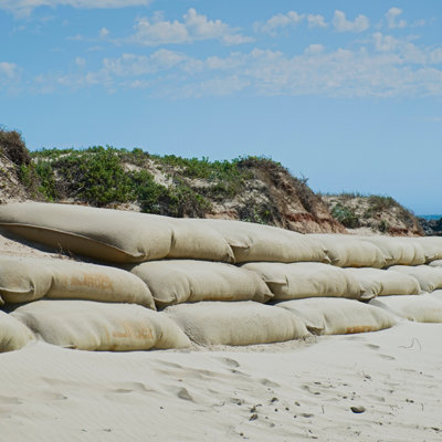 Hessian Sandbags Flood Protection Defence Sacks Water Barrier Yuzet x 12