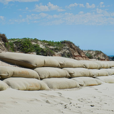 Hessian Sandbags Flood Protection Defence Sacks Water Barrier Yuzet x 24