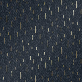Hessian Wallpaper In Navy and Gold