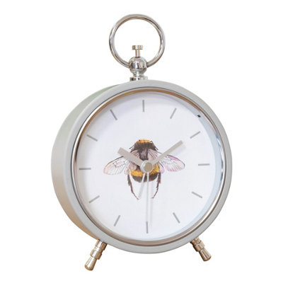 Hestia Bee Mantel Clock Metal Case