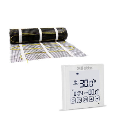 Hetta 10m2 Electric Underfloor Heating Kit Including WiFi Controller Price Comparisons | Compare The Build