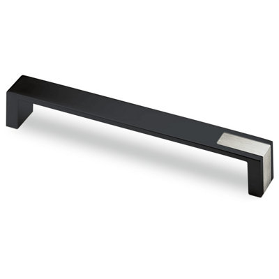 Hettich ProDecor Intra Cabinet Handle in Matt Black with Brushed ...