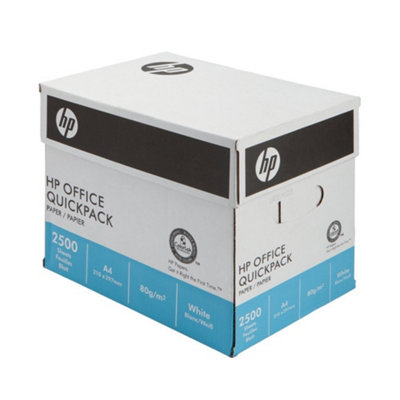 Hewlett Packard (HP) Office Paper Quickpack 2500 Sheets per Box No Wrap ...