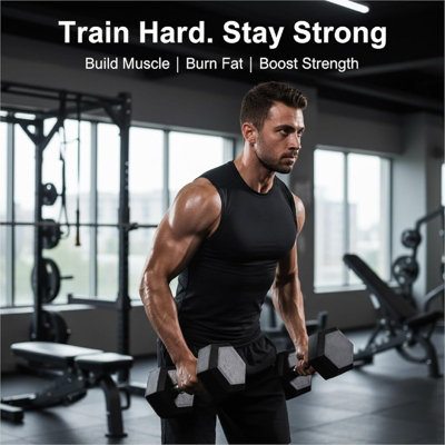 Hex Dumbbells Weight Set 5 Pairs 1kg to 4kg for Home Gym Training