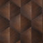 Hex Geometric Wallpaper in Copper