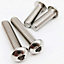 Hex Socket M3x16mm ( Pack of: 20 ) Button Head Bolts Screws A2 304 Stainless Steel (ISO 7380) Fully Threaded